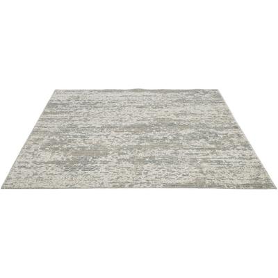 Leen Bakker - Vloerkleed Angul - Crème/grijsgroen - 160x230 Cm - Jute/Polyester - Crème#Groen#Grijs