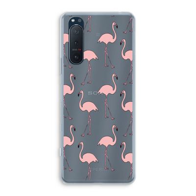 Anything Flamingoes: Sony Xperia 5 II Transparant Hoesje