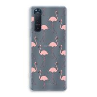 Anything Flamingoes: Sony Xperia 5 II Transparant Hoesje