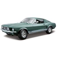 Modelauto Ford Mustang - groen - 1967 - schaal 1:18 - auto schaalmodel - speelgoedauto