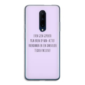 Tequila: OnePlus 7 Pro Transparant Hoesje