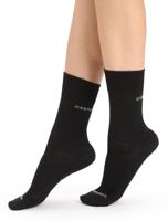 Icebreaker Hike Liner Crew Wandelsok Dames Black M