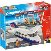 PLAYMOBIL 71153 Luchthaven en vliegtuig, City Action, 146 onderdelen, vanaf 4 jaar