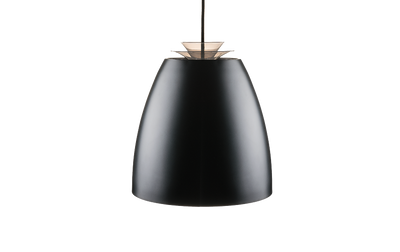 SG Hanglamp Bell maxi zwart met goudkleurige binnenkant met LED lamp 15W 840 lumen