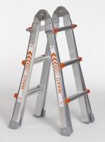 Waku professionele telescopische vouwladder 4x3 treden - 1413800100