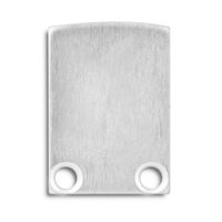 Eindkap E12 aluminium voor PL10 profiel 2 stuks