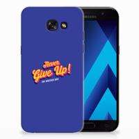 Samsung Galaxy A5 2017 | Siliconen hoesje | met naam Never Give Up Samsung Galaxy A5 2017 | Siliconen hoesje | met naam Never Give Up