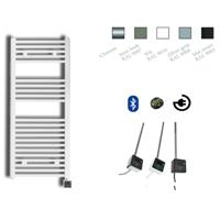 Electrische Radiator Sanicare 172x60 cm 1127W Met Zwarte Thermostaat en Bluetooth Mat Zwart - thumbnail