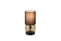 Trio Zwarte tafellampElio met groen glas - 517800115