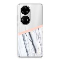 A touch of peach: Huawei P50 Pro Transparant Hoesje