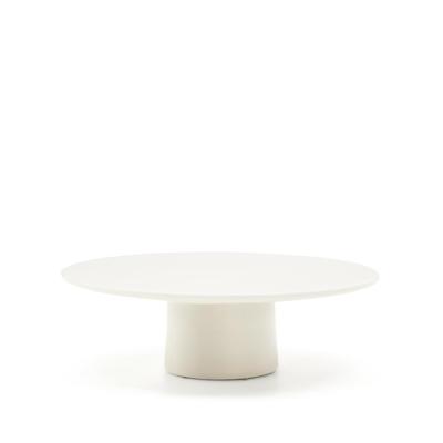 Kave Home Ronde Salontafel 'Albanella' Cement, 110cm, kleur Wit