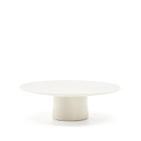 Kave Home Ronde Salontafel 'Albanella' Cement, 110cm, kleur Wit