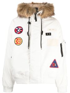 Billionaire Boys Club veste matelassée à appliqué logo - Blanc