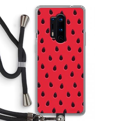 Watermelon: OnePlus 8 Pro Transparant Hoesje met koord