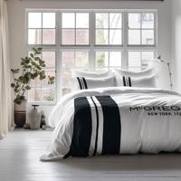 Dekbedovertrek McGregor Queens Wit Tekst & Strepen 140x200 Cm McGregor - Dekbed-Discounter.nl