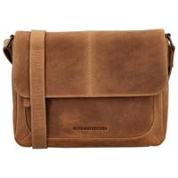 Hide & Stitches Schoudertas met Overslag Idaho Bruin