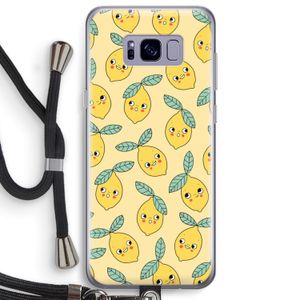 Citroenen: Samsung Galaxy S8 Plus Transparant Hoesje met koord