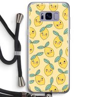 Citroenen: Samsung Galaxy S8 Plus Transparant Hoesje met koord