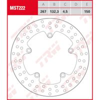 TRW Remschijf, remschijven voor de moto, MST222