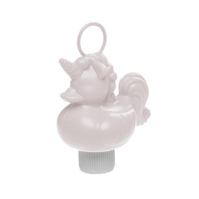 Wit eenhoorn badeendje badspeelgoed 12 cm