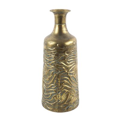 Countryfield bloemenvaas - goud - metaal - Art Deco de luxe - D20 x H49 cm