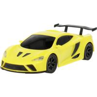 MODSTER 1:40 RC auto Racewagen, Sportwagen MODSTER Mini Racer Thunder V1 Gelb 1/40 Geel 4WD RTR 2,4 GHz Incl. accu en laadkabel, Met lichteffect