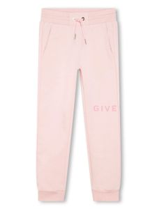 Givenchy Kids pantalon de jogging à logo imprimé - Rose