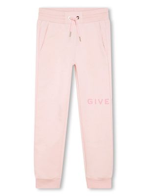 Givenchy Kids pantalon de jogging à logo imprimé - Rose