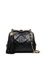 CHANEL Pre-Owned sac banane matelassé à logo CC - Noir