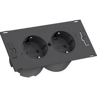 Bachmann 4953490 Stekkerdoosmodule zonder schakelaar Zwart 20.00 cm