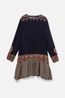 Korte boho-jurk - BLACK - XL