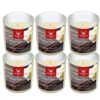 Trend Candles Geurkaars - 6x - in glas - Anti tabac aroma - 25 branduren - 7 x 8 cm - thumbnail