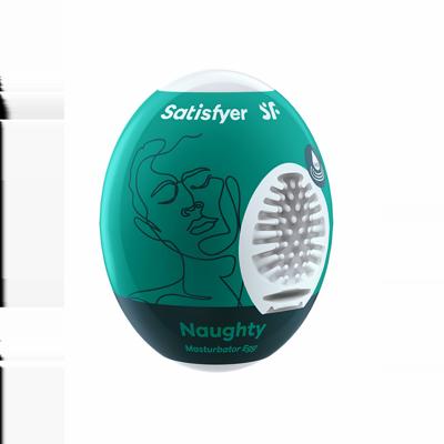 Satisfyer Naughty - Masturbator Egg - Donkergroen