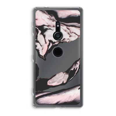 Roze stroom: Sony Xperia XZ2 Transparant Hoesje