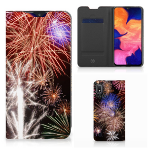 Samsung Galaxy A10 Hippe Standcase Vuurwerk