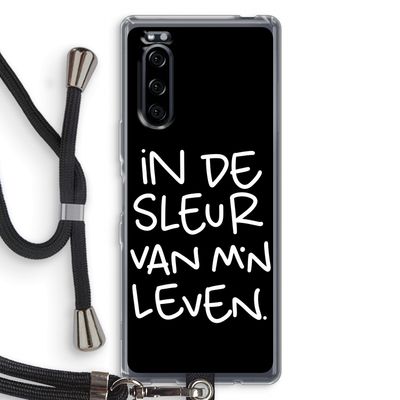 De Sleur: Sony Xperia 5 Transparant Hoesje met koord