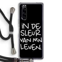 De Sleur: Sony Xperia 5 Transparant Hoesje met koord
