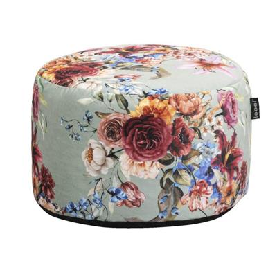 Leen Bakker - Poef Lebel Lina - 48x28 Cm - Polyester - Groen