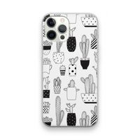 Cactusmotief: iPhone 12 Pro Max Transparant Hoesje