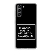 Schotelvod: Samsung Galaxy S21 Transparant Hoesje