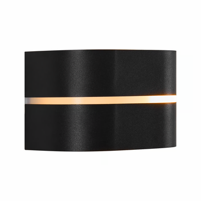 Buitenlamp up down led e27 metaal half rond Sibelis