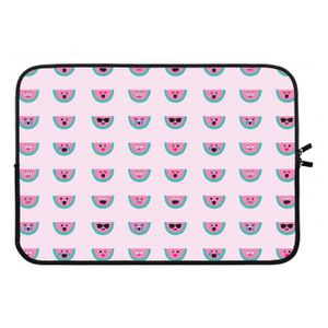 Smiley watermeloenprint: Laptop sleeve 13 inch