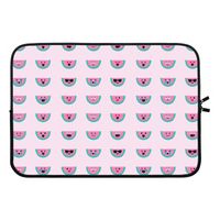 Smiley watermeloenprint: Laptop sleeve 13 inch