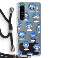 Gezichtjes: Sony Xperia 5 III Transparant Hoesje met koord