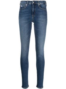 Calvin Klein Jeans jean skinny à taille mi-haute - Bleu