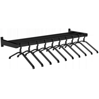 Schoolkapstok - 80 cm breed met 8 kledinghangers - zwart (type 7A) Schoolkapstok - 80 cm breed met 8 kledinghangers - zwart (type 7A)
