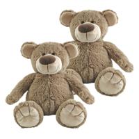 Happy Horse Pluche knuffelbeer Bella - 2x - knuffel teddy beer - 55 cm - knuffelberen