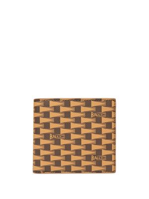 Bally portefeuille Pennant à logo imprimé - Marron