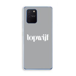 Topwijf Grijs Wit: Samsung Galaxy Note 10 Lite Transparant Hoesje