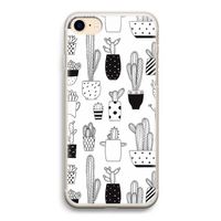 Cactusmotief: iPhone 7 Transparant Hoesje